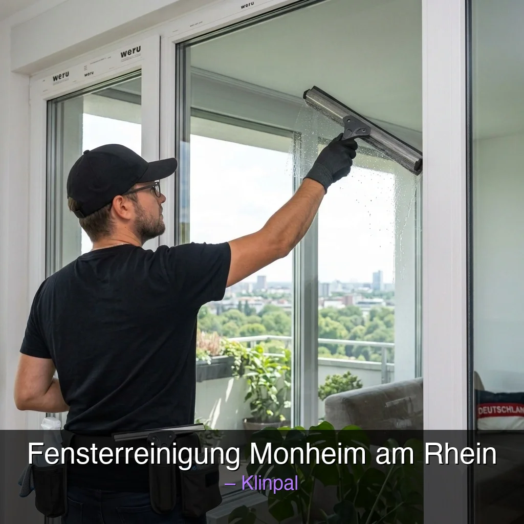 Fensterreinigung Monheim am Rhein – Klinpal Fensterputzer vor Ort in Kreis Mettmann